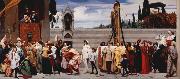 Lord Frederic Leighton Cimabue's Madonna being carried through the Streets of Florence (mk25) France oil painting artist